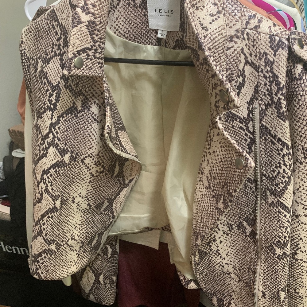 Women’s snake print jacket